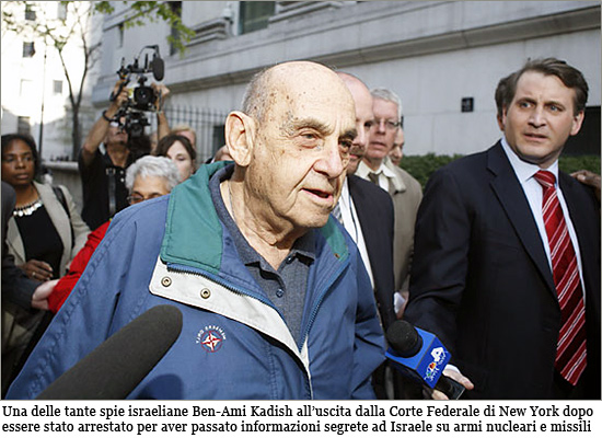 Una delle tante spie israeliana Ben-Ami Kadish all’uscita dalla Corte Federale di New York dopo Ben-Ami-Kadish.jpg