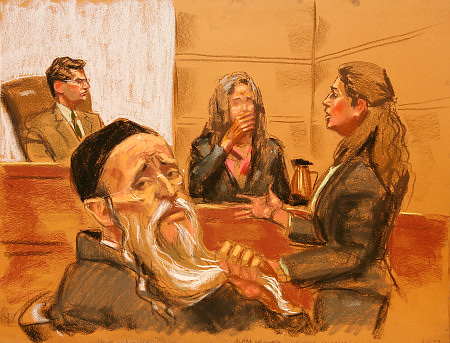 Rabbi Israel Weingarten listens as his daughter testifies during his federal trial for allegedly sexually abusing her starting when she was 9. alg_gleason.jpg