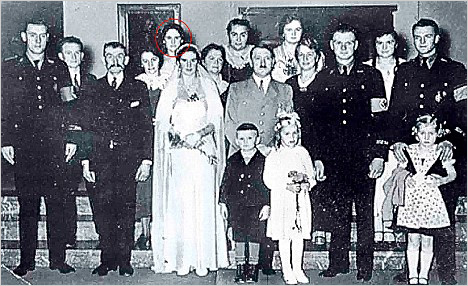 A photo taken at Rosa's sister's wedding, which Hitler attended A photo taken at Rosa's sister's wedding, which Hitler attended
