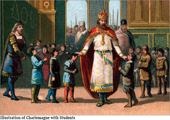 Illustration of Charlemagne with Students bully.jpg