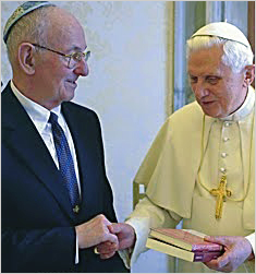Benedetto XVI con rabbi Neusner