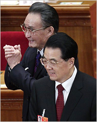 Wen Jiabao e Hu Jintao