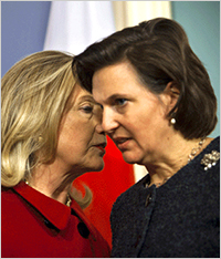 Victoria Nuland e H. Clinton