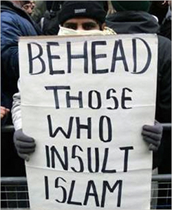 Decapitate quelli che offendono l'Islam propaganda.jpg